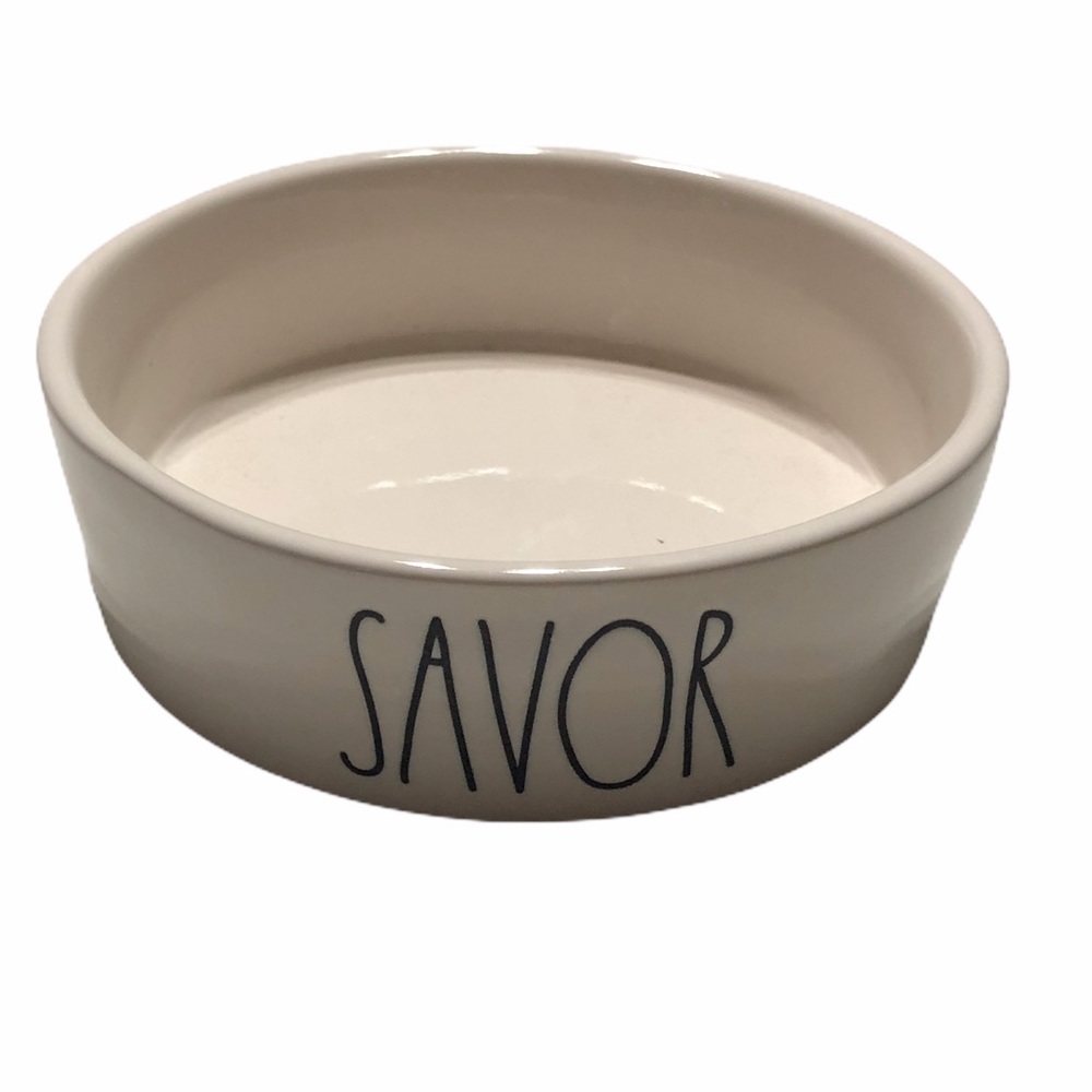 NWOT Rae Dunn Savor Pet Bowl - Picture 1 of 4